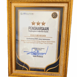 Rumah Sakit Umum Daerah Puri Husada Tembilahan Mendapatkan Penghargaan dari BPJS Kesehatan atas Integrasi Sistem Layanan